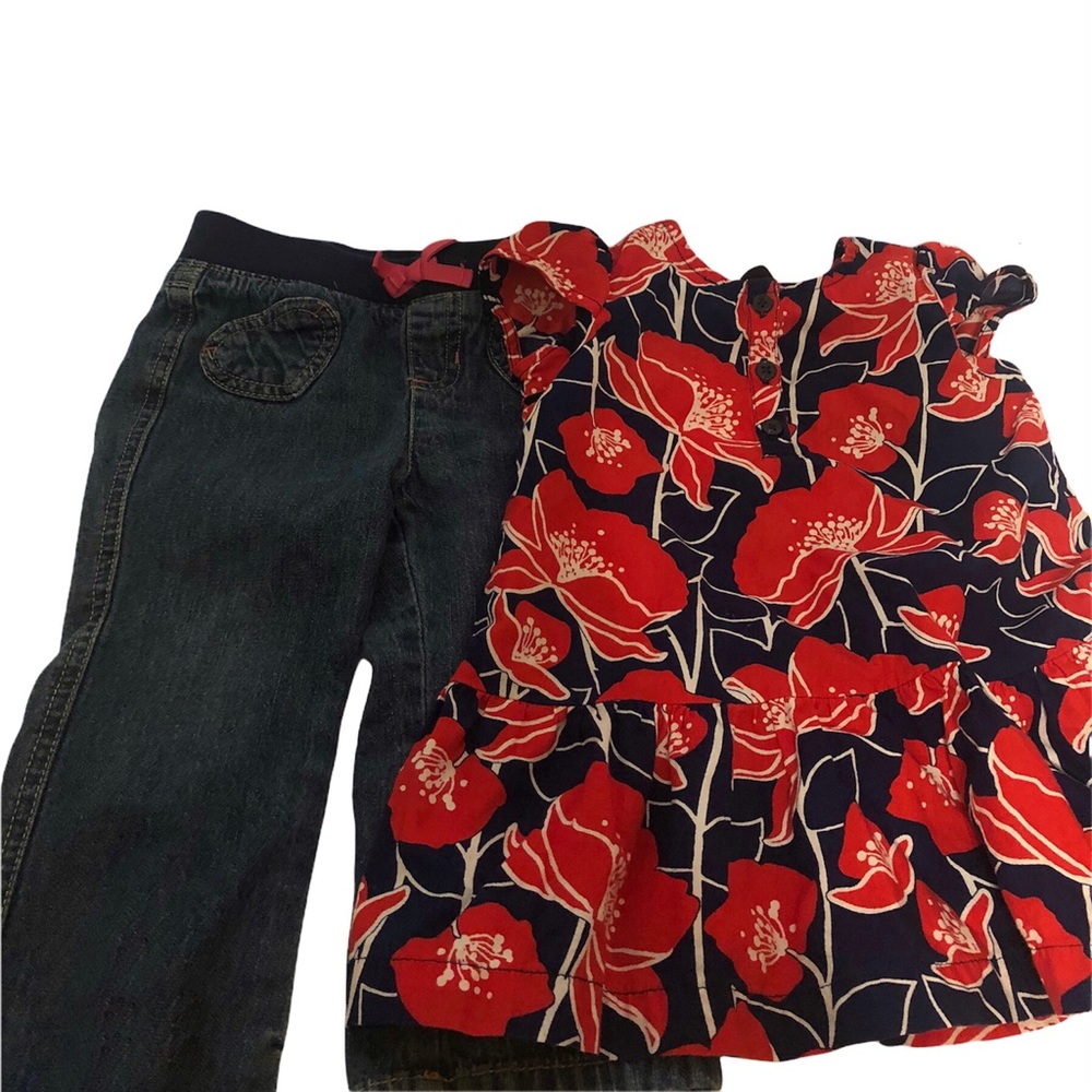 Old Navy-Jumping Beans Dress& Jeans 18-24